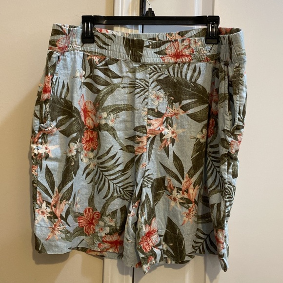 D & Co Tropical Print Shorts & A New Day Grey Sleeveless Tee both Sz XL top NWT - Picture 5 of 7